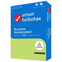 TurboTax Business Incorporated 2024 (PC) - Déclaration commerciale T2 - Anglais