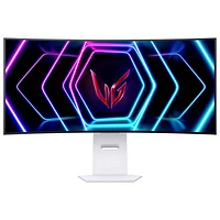 LG UltraGear 39" QHD 240Hz 0.03ms GTG Curved OLED LED G-Sync FreeSync Gaming Monitor (39GS95QE-W)- Ultimate White