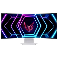 LG UltraGear 39" QHD 240Hz 0.03ms GTG Curved OLED LED G-Sync FreeSync Gaming Monitor (39GS95QE-W)- Ultimate White