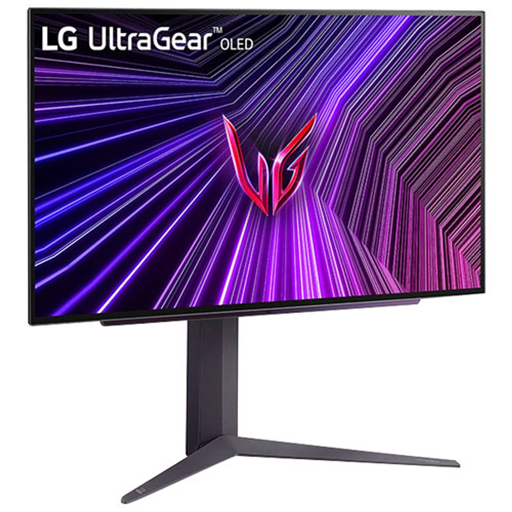 LG UltraGear 27" QHD 240Hz 0.03ms GTG OLED LED G-Sync FreeSync Gaming Monitor (27GS93QE-B) - Purple Grey