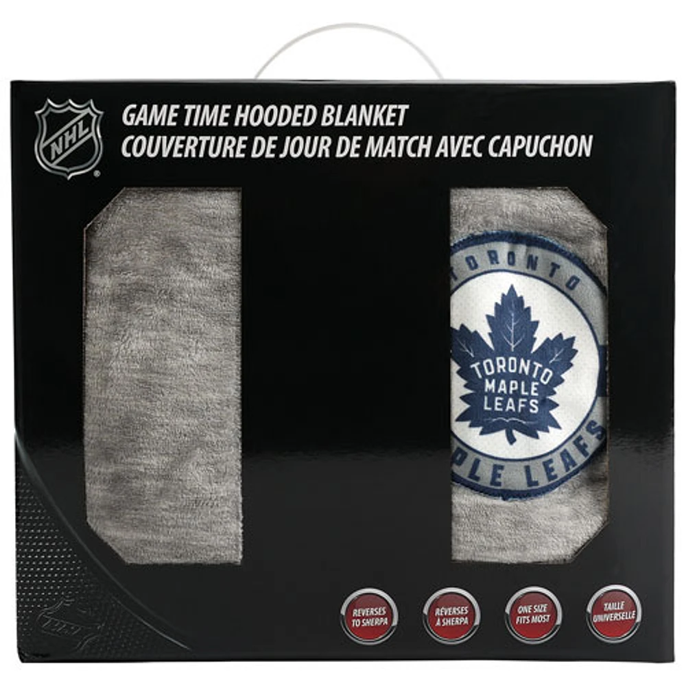 NHL Game Time Hooded Blanket - 31.5" x 44" - Toronto Maple Leafs