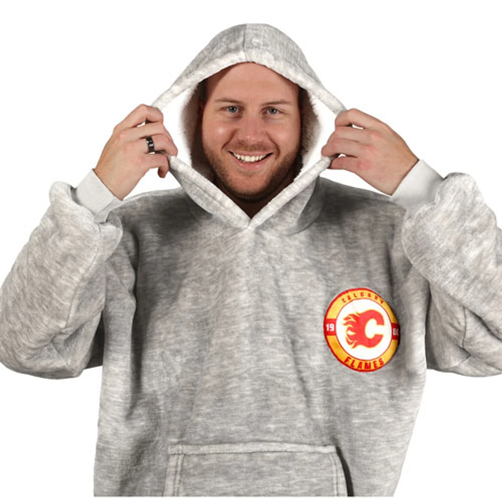 NHL Game Time Hooded Blanket - 31.5" x 44" - Calgary Flames