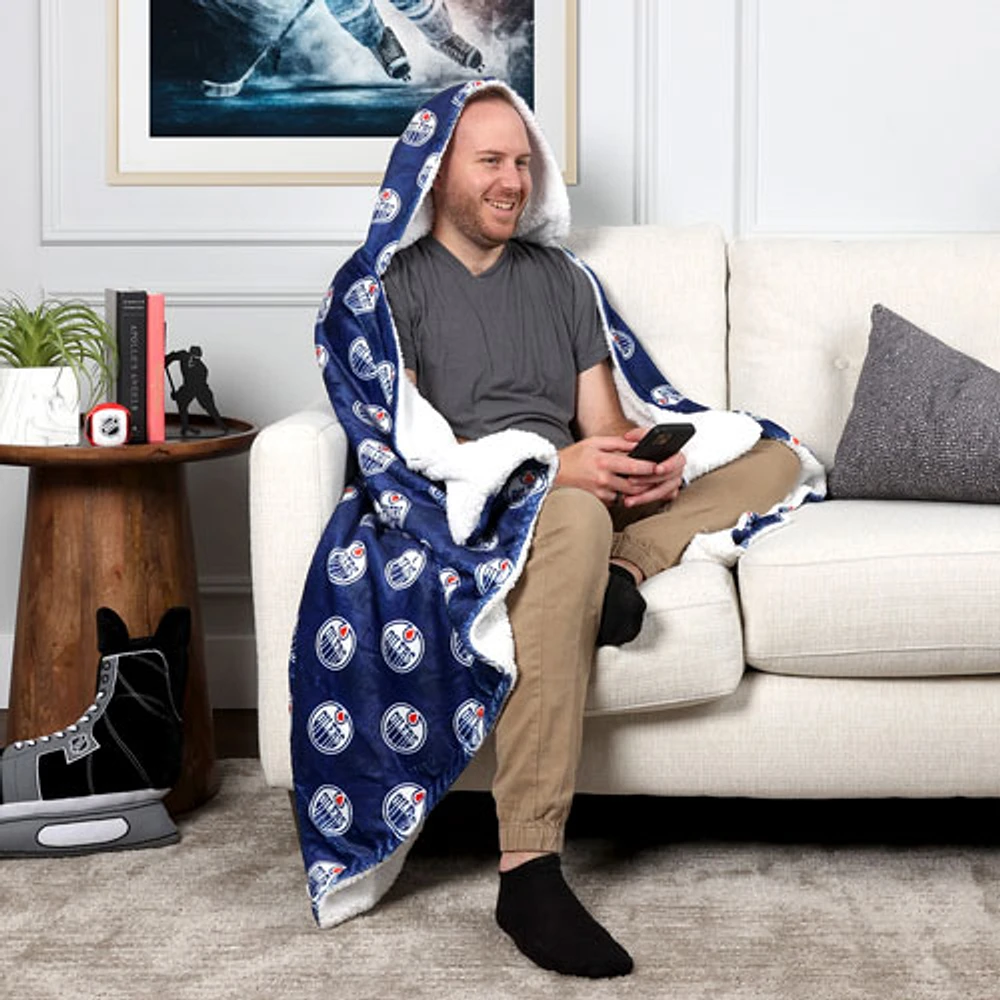 NHL Hooded Throw Blanket - 50" x 70" - Edmonton Oilers