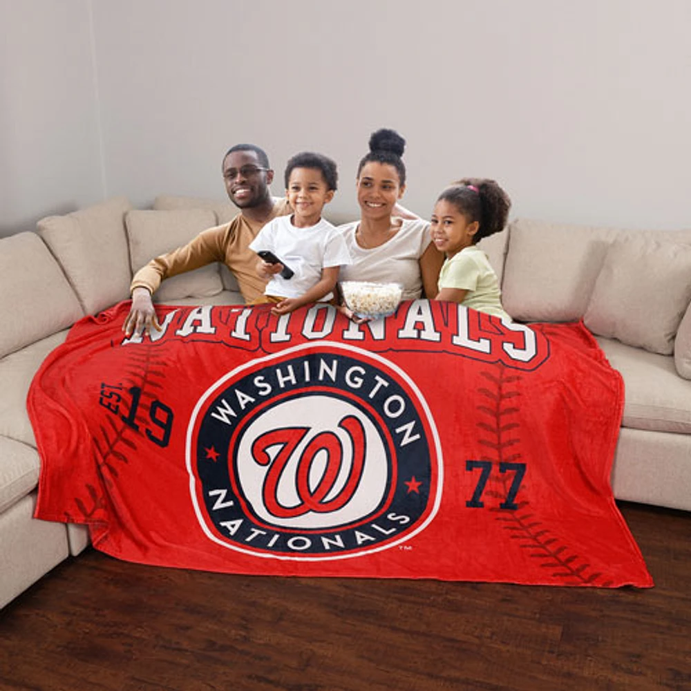 MLB Arena Throw Blanket - 66" x 90" - Washington Nationals