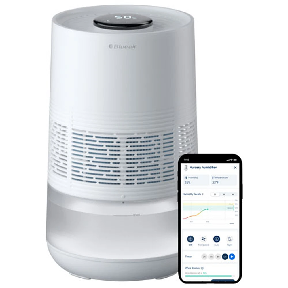 Humidificateur à vapeur froide InvisibleMist de Blueair - Blanc