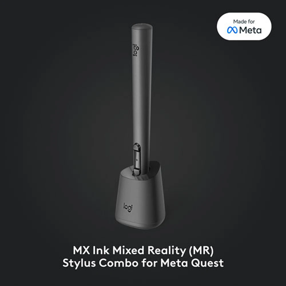 Logitech MX Ink MR Stylus with Charging Dock Combo for Meta Quest