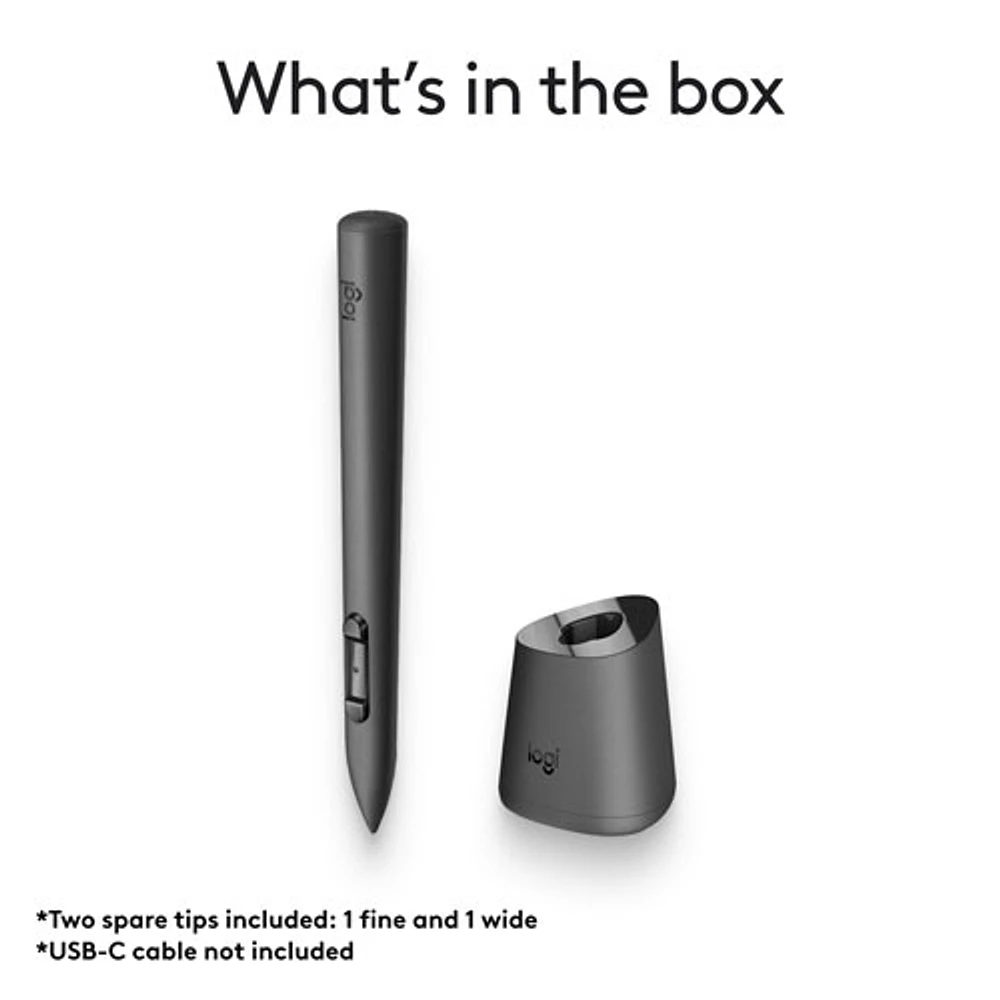 Logitech MX Ink MR Stylus with Charging Dock Combo for Meta Quest