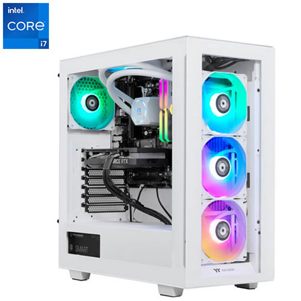 Thermaltake View i4770 Gaming PC - White (Intel Core i7-14700KF/32GB RAM/1TB SSD/GeForce RTX 4070 Super) - En