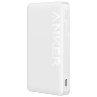 Chargeur portable magnétique sans fil 10 000 mAh 334 Powercore d'Anker - Blanc