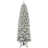 Puleo 7.5 Ft. Pre-lit Slim Frosted Birmingham Christmas Fir Tree (301-BIFLSL-75C350CUL)