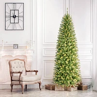 Arbre de Noël mince de 7 pi avec lumières de Puleo (301-KEPSL-70C3-CUL) - Épinette Keyport