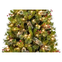 Puleo 7 Ft. Pre-lit Mountain Christmas Pine Tree (357-MNTSL-70C3-CSA)