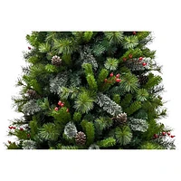 Puleo 7 Ft. Pre-lit Mountain Christmas Pine Tree (357-MNTSL-70C3-CSA)