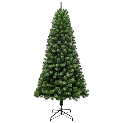 Arbre de Noël de 7 pi avec lumières de Puleo (357OFD70LDF3KZ350CUL) - Épinette Oxford