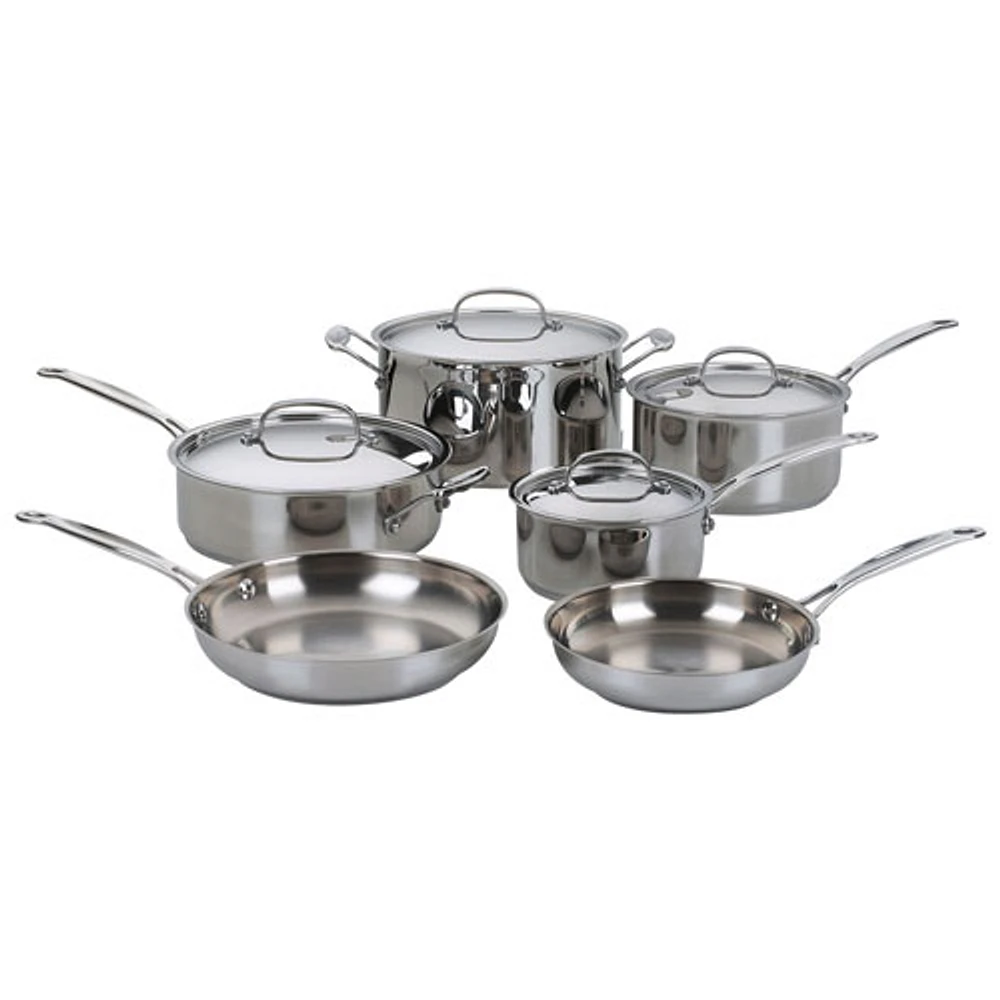 Cuisinart Classic Collection 10-Piece Cookware Set - Stainless Steel
