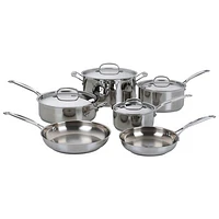 Cuisinart Classic Collection 10-Piece Cookware Set - Stainless Steel