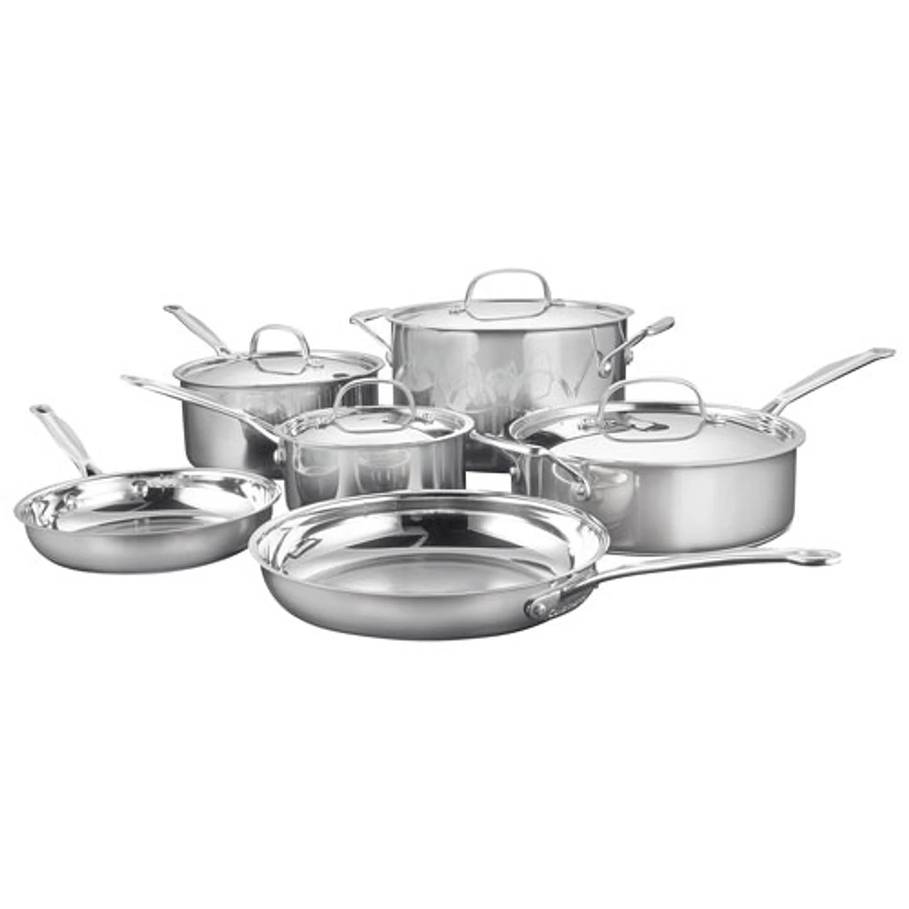 Cuisinart Classic Collection 10-Piece Cookware Set - Stainless Steel
