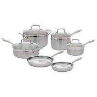 Cuisinart 10-Piece Cookware Set - Silver
