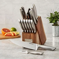 Cuisinart German Steel 15-Piece Knife Block Set (C77SS-15PGAC) - Stainless Steel/Wood