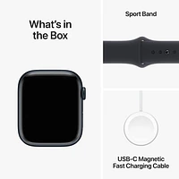 Koodo Apple Watch Series 9 (GPS + Cellular) 45mm Midnight Aluminium Case with Midnight Sport Band - Medium / Large 160-210mm - Monthly Tab Payment