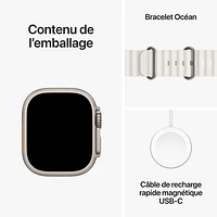 Koodo Apple Watch Ultra 2 (GPS + Cellular) 49mm Titanium Case with Ocean Band