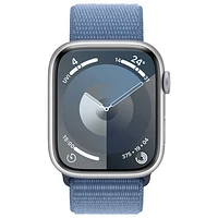 Koodo Apple Watch Series 9 (GPS + Cellular) 45mm Silver Aluminum Case with Winter Blue Sport Loop - Monthly Tab Payment