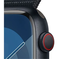 Apple Watch Series 9 (GPS + cellulaire) avec boîtier de 45 mm en aluminium minuit et bracelet sport minuit par Koodo - Paiement Balance mensuel