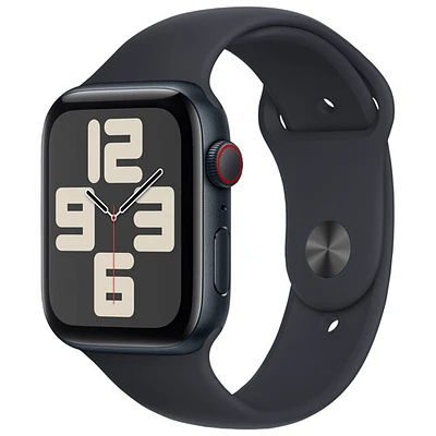 Apple Watch SE (GPS + cellulaire) avec boîtier de mm en aluminium minuit et bracelet sport minuit par Koodo - Petit/Moyen