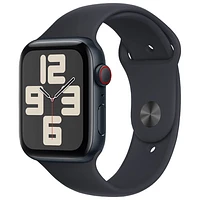 Apple Watch SE (GPS + cellulaire) avec boîtier de mm en aluminium minuit et bracelet sport minuit par Koodo - Petit/Moyen