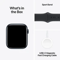 Apple Watch SE (GPS + cellulaire) avec boîtier de mm en aluminium minuit et bracelet sport minuit par Koodo - Petit/Moyen