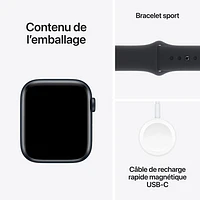 Koodo Apple Watch SE (GPS + Cellular) 44mm Midnight Aluminum Case with Midnight Sport Band - Small / Medium - Monthly Tab Payment