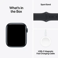 Apple Watch SE (GPS + Cellulaire) avec boîtier de mm en aluminium minuit et bracelet sport minuit par Koodo - Moyen/Grand