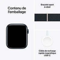 Apple Watch SE (GPS + cellulaire) avec boîtier de 44 mm en aluminium minuit et bracelet sport minuit par Koodo - Paiement Balance mensuel