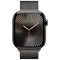 Koodo Apple Watch Series 10 (GPS + Cellular) 42mm Slate Titanium Case with Slate Milanese Loop - Medium/Large - Monthly Tab Payment