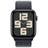 Apple Watch SE (GPS + cellulaire) avec boîtier de 44 mm en aluminium minuit et bracelet à rabat sport encre par Koodo - Paiement Balance mensuel