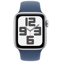 Koodo Apple Watch SE (GPS + Cellular) 40mm Silver Aluminum Case with Denim Sport Band - Small/Medium - Monthly Tab Payment