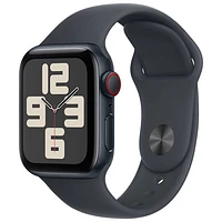 Koodo Apple Watch SE (GPS + Cellular) 40mm Midnight Aluminum Case with Midnight Sport Band - Small/Medium - Monthly Tab Payment