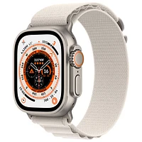 Koodo Apple Watch Ultra (GPS + Cellular) 49mm Titanium Case with Starlight Alpine Loop