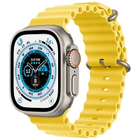 Koodo Apple Watch Ultra (GPS + Cellular) 49mm Titanium Case with Yellow Ocean Band - Monthly Tab Payment