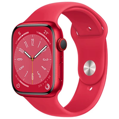 Koodo Apple Watch Series 8 (GPS + Cellular) 45mm (PRODUCT)RED Aluminum Case with (PRODUCT)RED Sport Band - Medium/Large - Monthly Tab Payment