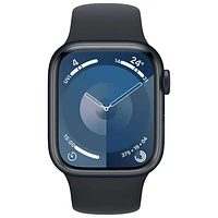 Koodo Apple Watch Series 9 (GPS + Cellular) 41mm Midnight Aluminium Case with Midnight Sport Band - Small / Medium 130-180mm - Monthly Tab Payment