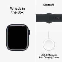 Koodo Apple Watch Series 9 (GPS + Cellular) 41mm Midnight Aluminum Case with Midnight Sport Band - Medium / Large 150-200mm - Monthly Tab Payment