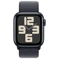 Apple Watch SE (GPS + cellulaire) avec boîtier de 40 mm en aluminium minuit et bracelet sport encre par Koodo - Paiement Balance mensuel