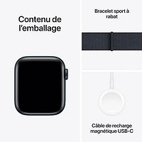 Apple Watch SE (GPS + cellulaire) avec boîtier de 40 mm en aluminium minuit et bracelet sport encre par Koodo - Paiement Balance mensuel