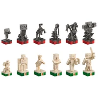 The Noble Collection: Minecraft - Overworld Heroes vs. Hostile Mobs Chess Set