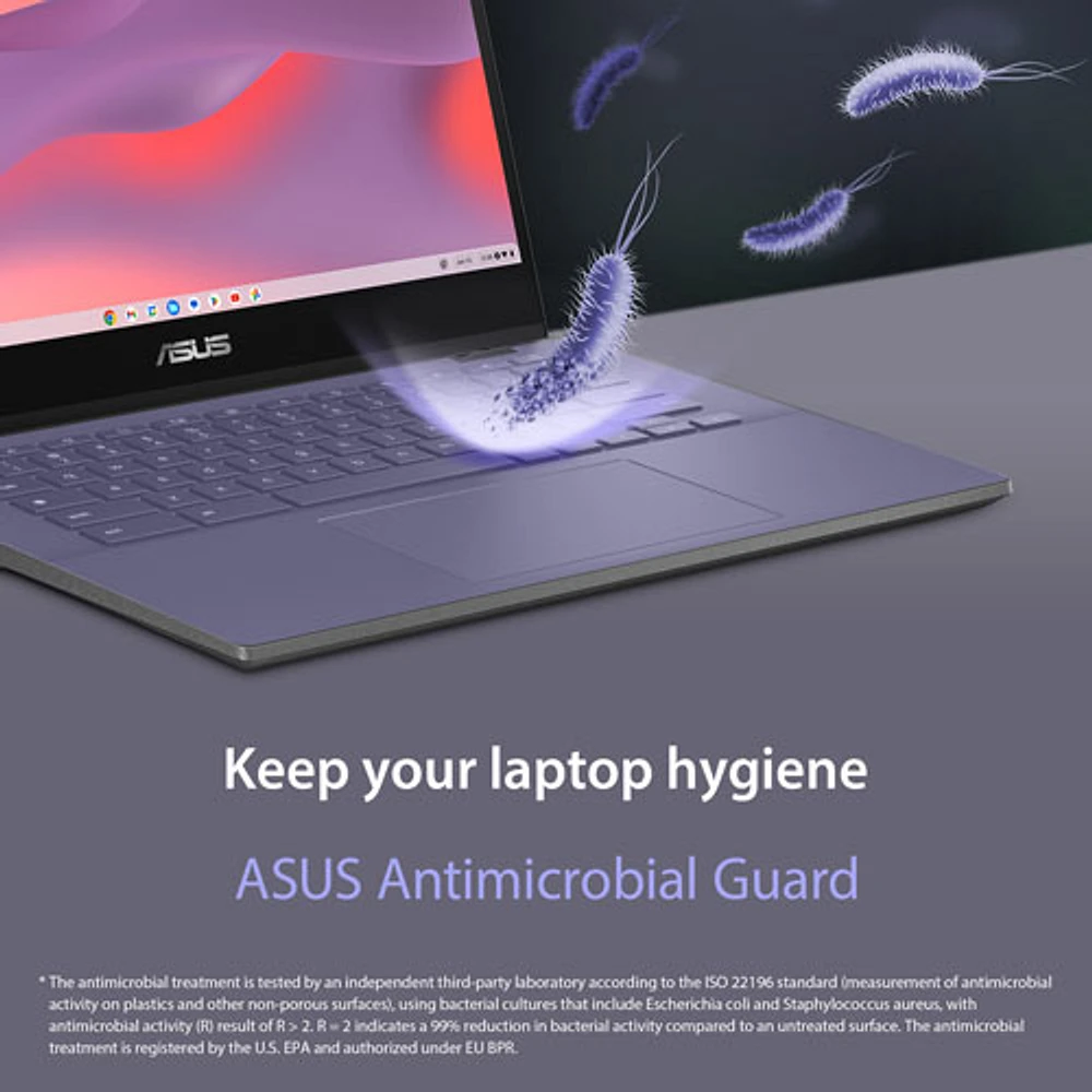 ASUS CM14 Flip 14" Touchscreen 2-in-1 Chromebook - Gravity Grey (MediaTek Kompanio 520/8GB RAM/128GB SSD)