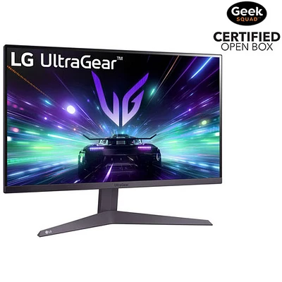 Boîte ouverte - Moniteur de jeu HD intégrale ACL VA 180 Hz 23,7 po UltraGear de LG avec temps de réponse gris à gris de 5 ms (24GS50F-B) - Gris mauve foncé