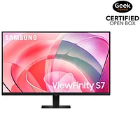 Boîte ouverte - Moniteur ACL IPS UHD 4K 60 Hz de 27 po de Samsung avec temps de réponse gris à gris de 5 ms (LS27D702EANXGO) - Noir