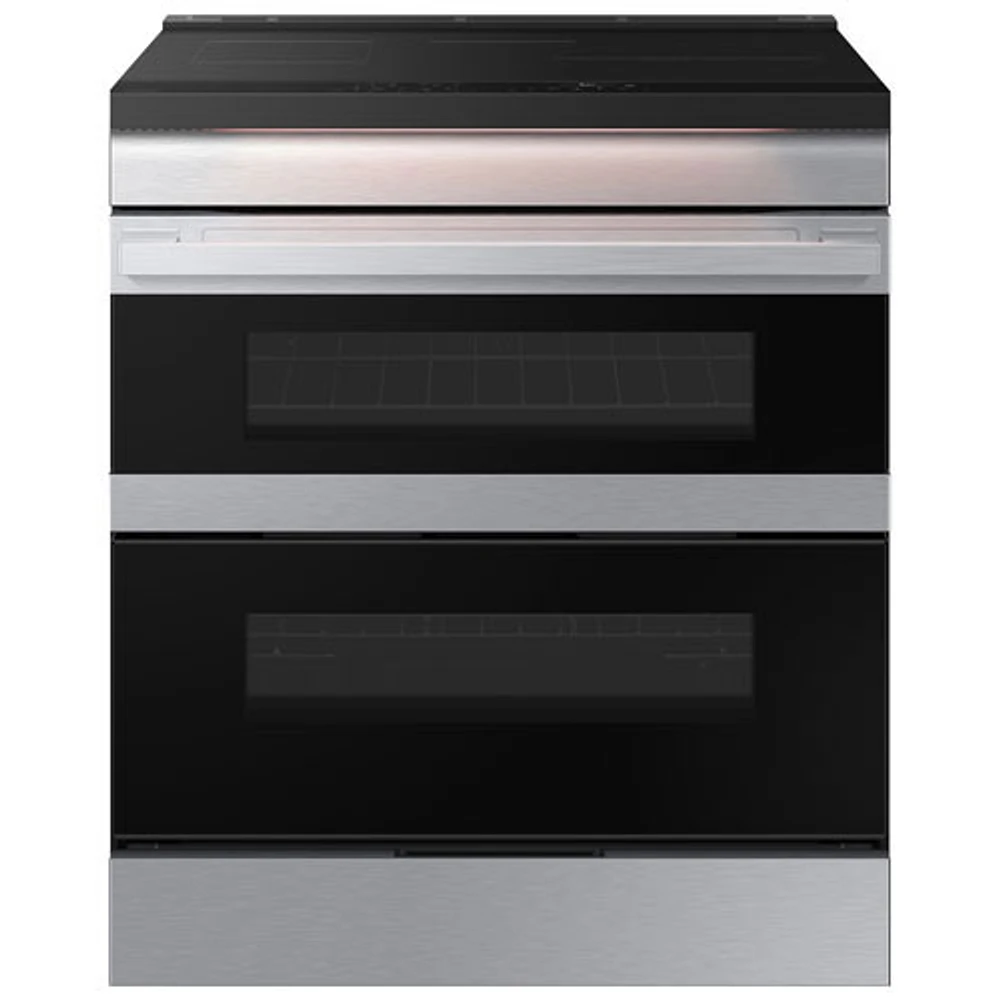 Open Box - Samsung 30" 6.3 Cu. Ft. Double Oven Slide-In Induction Air Fry Range - SS