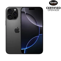 Boîte ouverte - iPhone 16 Pro Max de 256 Go d'Apple - Titane noir - Déverrouillé